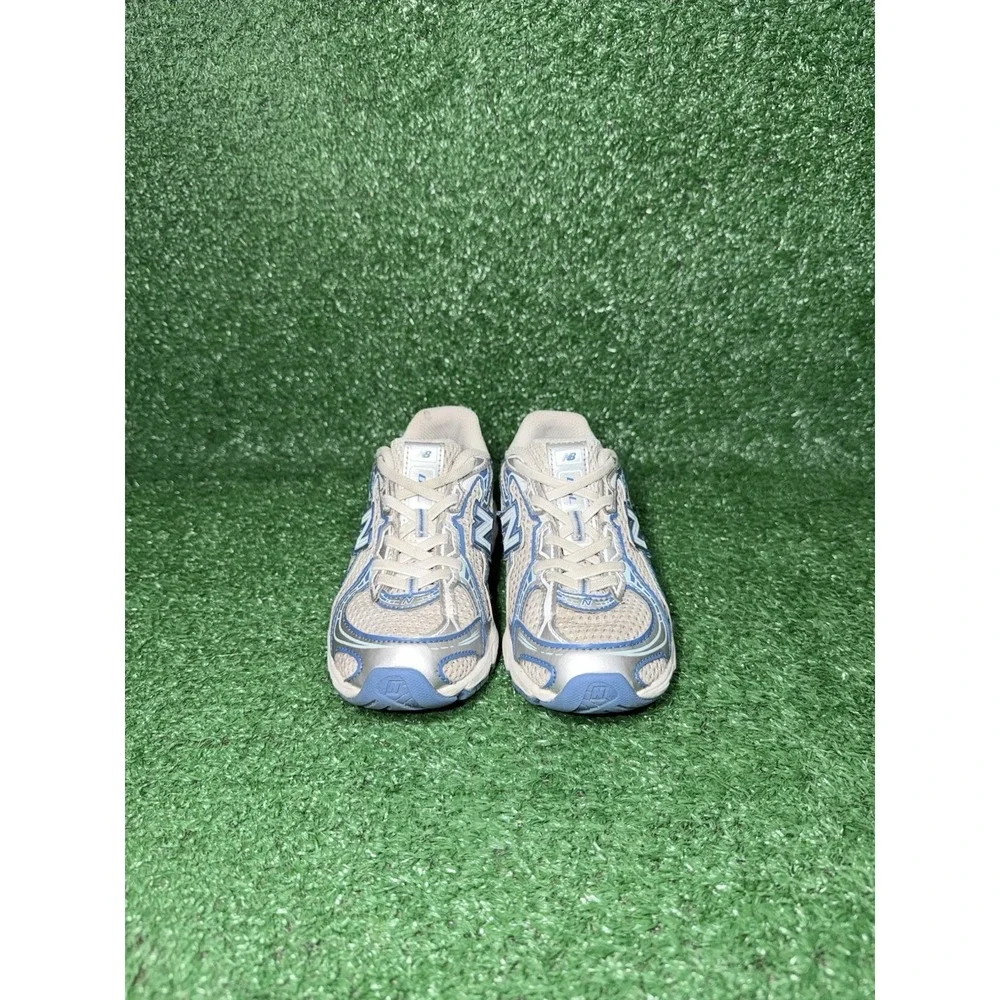 New Balance 740 Toddler‎ Size 13C Blue Grey Walking Shoes Bungee Lace Sneakers